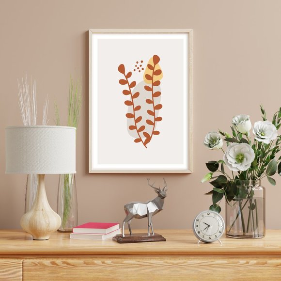 Modern Minimalist Abstract Nature Boho Wall Art Print Home Decor [No Frame] - Picture 3 of 5